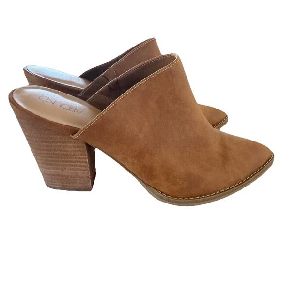 Abound Maya Block Heel Mule Brown Tan Vegan Leather Women 7.5 - Picture 1 of 7